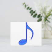 Blue Music Tools Postkarte (Stehend Vorderseite)