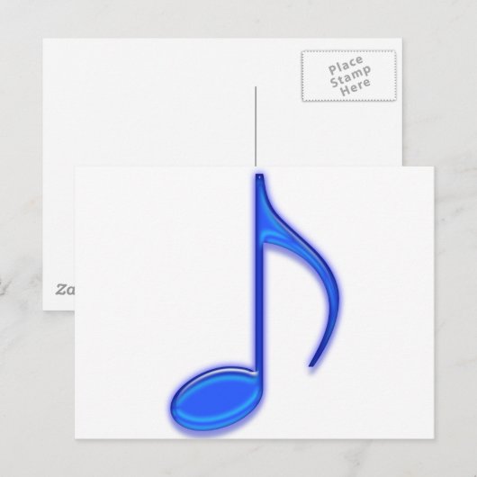 Blue Music Tools Postkarte (Vorne/Hinten)