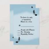 Blue Music Wedding RSVP (Vorne/Hinten)
