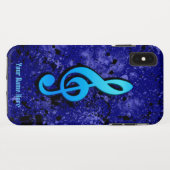 Blue Musiknote Symbol iPhone XS Max Fall Case-Mate iPhone Hülle (Rückseite (Horizontal))