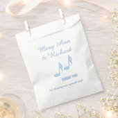 Blue Musiknotens Vielen Dank Geschenktütchen (Ausgeschnitten)