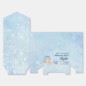 Blue muslim Baby boy aqeeqah Favor Boxes Geschenkschachtel (Ungefaltet)