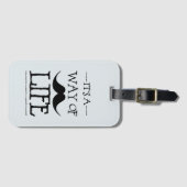 Blue Mustache Way of Life Gepäckanhänger (Vorderseite (Horizontal))