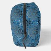 Blue Muster Dopp Kit Bag Waschbeutel (Rechts)