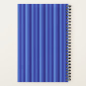 Blue My Diary by Me Striping Journal Notizblock (Rückseite)