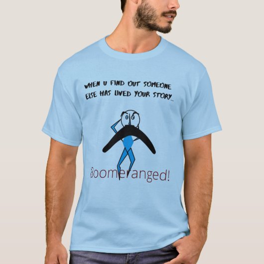 Blue 'My Story' Basic Boomerangang T-Shirt (Vorderseite)