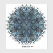 Blue Mysterium Space Mandala Aufkleber (Blatt)
