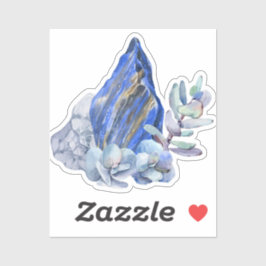 Blue Mystic Stones Aufkleber