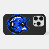 Blue Mystic Wolf iPhone 15 Case Hülle (Rückseite (Horizontal))