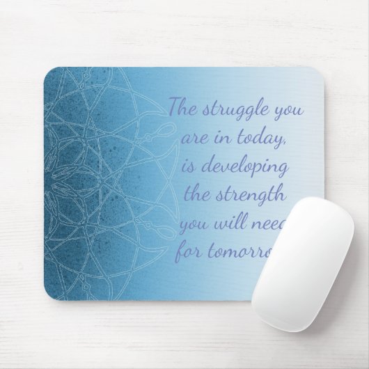 Blue Mystical Mandala Inspiration Mouse Pad Mousepad (Mit Mouse)