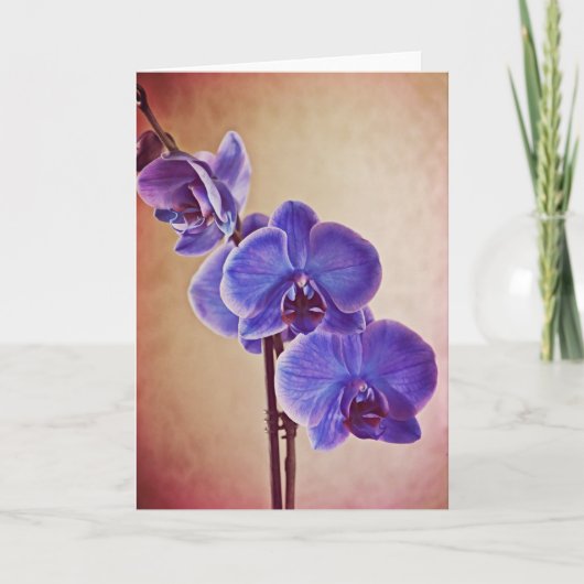 Blue Mystique Orchius Note Card Karte (Vorderseite)