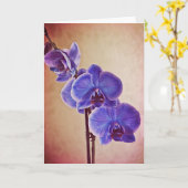 Blue Mystique Orchius Note Card Karte (Gelbe Blume)