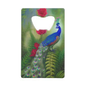 Blue N Aquamarin Peacock Rosengarten Zippo Lig Geldbeutel Flaschenöffner (Rückseite)