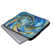 Blue N Gold Dolphin vs Eagle Laptop Sleeve (Vorne Knopf)