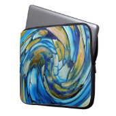 Blue N Gold Dolphin vs Eagle Laptop Sleeve (Vorderseite Links)