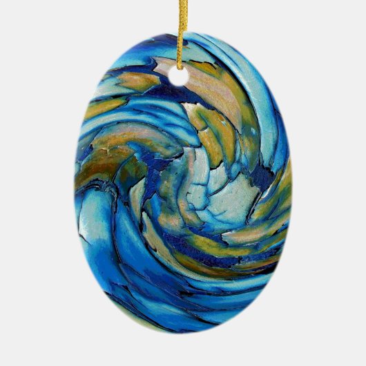 Blue N Gold Dolphin vs Eagle Ornament (Vorne)