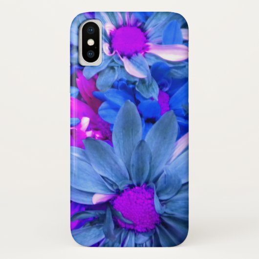 Blue N Lila Daisies Case-Mate iPhone Hülle (Rückseite)