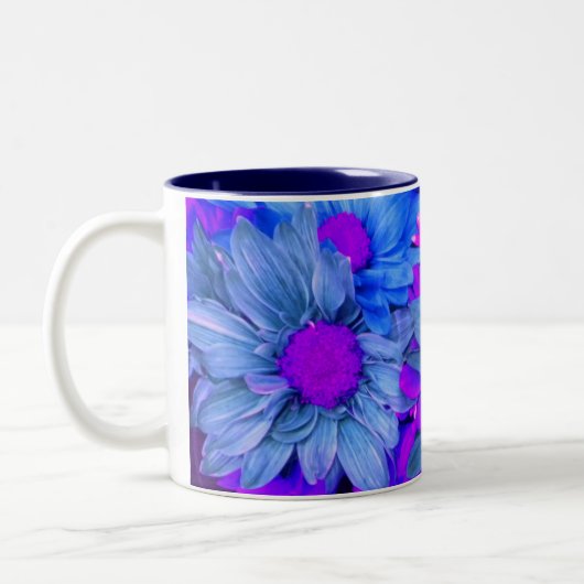 Blue N Lila Daisies Tasse (Links)