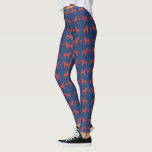 Blue n Red Dala Pferd mit Herz-Volkskunst Art Must Leggings<br><div class="desc">Diese lustigen blauen Leggings zeigen ein Muster eines schwedischen Dalapferdes und ein Herz im Stil der Volkskunst. Ideal,  um den Weihnachtsurlaub in schwedischem Stil zu feiern oder als jeden Tag zum Erbe zu nicken,  kombinieren Sie diese Hosen mit einem klobigen,  überdimensionalen Messe-Pullover für einen gemütlichen und stilvollen Look.</div>