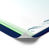 Blue 'n' White Siamese Fighting Fish Posters Poster (Ecke)