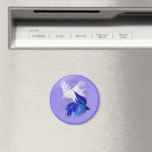 Blue 'n' White Siamese Fish Magnete Magnet (In Situ (Geschirrspüler))
