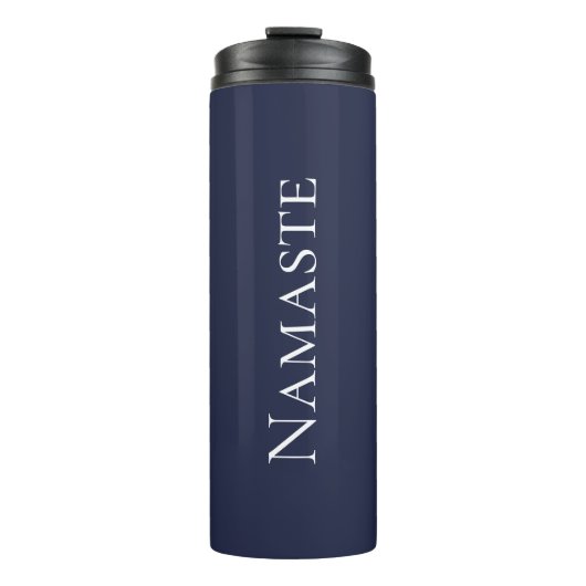 Blue Namaste Thermosbecher (Vorderseite)