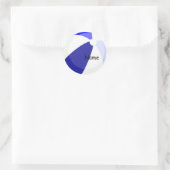 Blue Name Aufkleber für Beach Fun (Tasche)