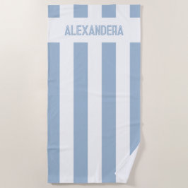 Blue Name Beach Bachelorette Bridesmaid Strandtuch