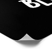 Blue-nana Funny Banana Pun Dark BG Poster (Ecke)