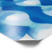 Blue Nanoparticle Pattern Fotodruck (Ecke)