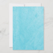 Blue Narwhal Baby Dusche Bingo Spiel Einladung (Rückseite)