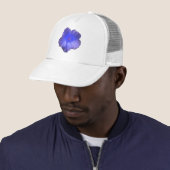 Blue Nasturtium Blume Hat Truckerkappe (Beispiel)