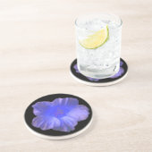 Blue Nasturtium Blume Untersetzer (Seite)