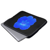 Blue Nasturtium Laptop Bag Laptopschutzhülle (Vorne Knopf)