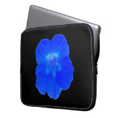 Blue Nasturtium Laptop Bag Laptopschutzhülle (Vorderseite Links)