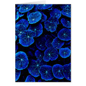 Blue Nasturtium leaves flower card (Vorne)
