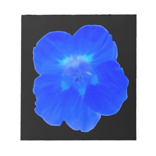 Blue Nasturtium Notepad Notizblock (Vorderseite)