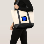 Blue Nasturtium Tote Bag Tragetasche (Vorderseite (Produkt))