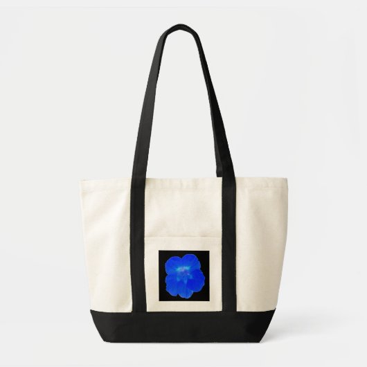 Blue Nasturtium Tote Bag Tragetasche (Vorne)