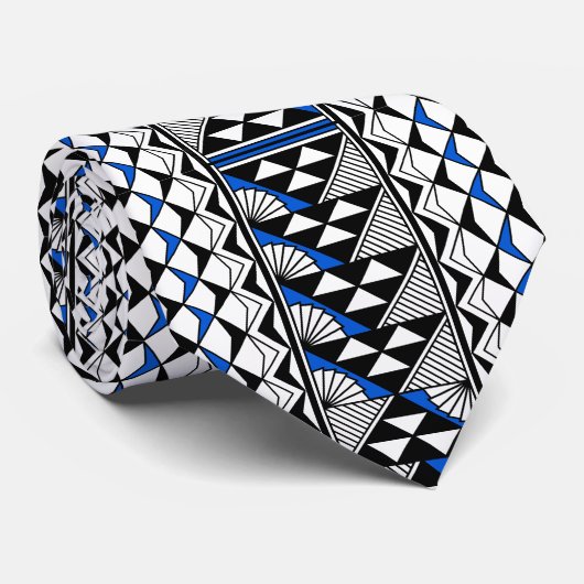 Blue Native Sun and Rain Krawatte (Gerollt)