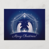 Blue Nativity Frohe Weihnachten (Vorderseite)