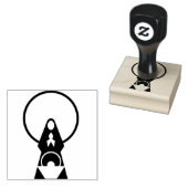 Blue Nativity Mary and Baby Jesus Gummistempel (Stempel)