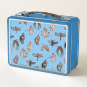 Blue Nature Print Lunch Box (Rückseite)
