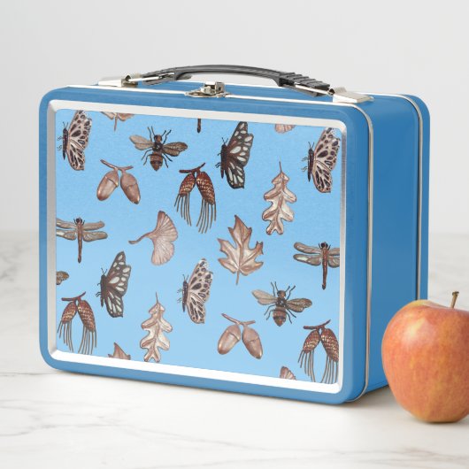 Blue Nature Print Lunch Box (Beispiel)