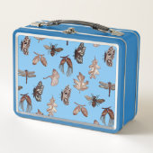 Blue Nature Print Lunch Box (Vorderseite)