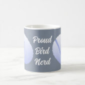 Blue Nature Silhouette Proud Bird Nerd Kaffeetasse (Mittel)