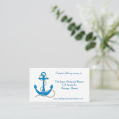 Blue Nauclosure Cards Begleitkarte (Stehend Vorderseite)