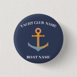 Blue Nautic Anchor Yacht Club Marina welcom Button