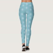 Blue Nautic Sailing Compass Leggings (Rückseite)