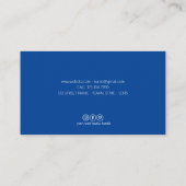 Blue Nautic Standard, 3,5" x 2,0" Visitenkarte (Rückseite)